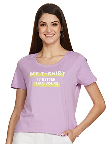 Image of VERO MODA Women's Cotton Regular Fit T-Shirt