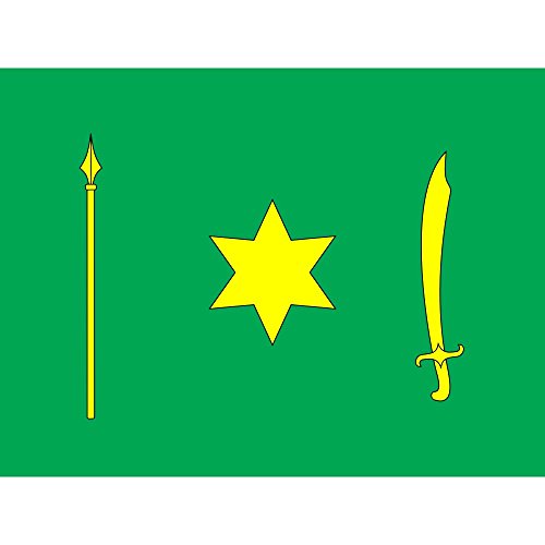 Drapeau Novhorod-Siverskyi large en tissu résistant pour mât