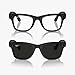Meta Ray-Ban Smart Glasses, Wayfarer, Matte Black / G15 Green Transitions, Large