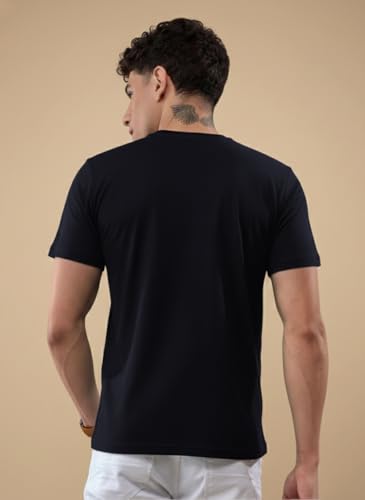 Image of Lux Nitro Men's Premium Half Sleeve Cotton T-Shirt | Round Neck | Regular Fit Casual Solid Tee