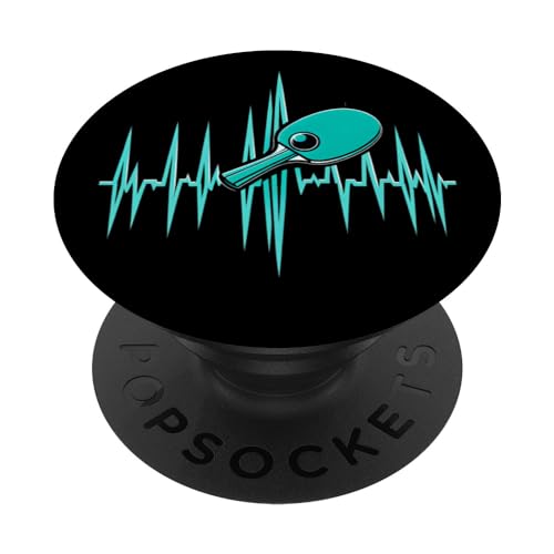 Ping-Pong Pulse Heartbeat EKG Ping-Pong Tennis de table PopSockets PopGrip Interchangeable