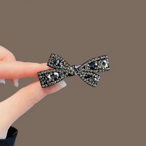 Épingle à cheveux et pince crabe métallique avec perles de strass - 6