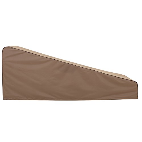 Finnhomy Waterproof Patio Lounge Chaise Chair Covers Set Of 2 600D Heavy Duty Outdoor Chaise Lounge Cover Furniture Covers 78" L X 30" W X 31" H, Brown #TOP2
