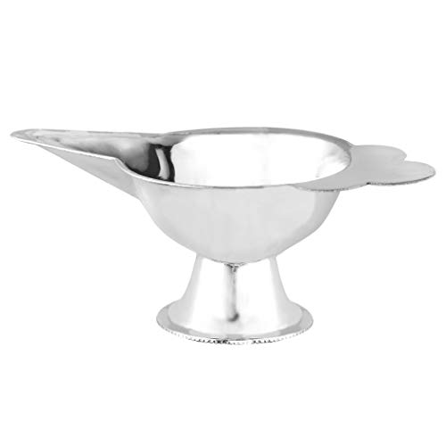 PRD CARATCAFE Pure Silver Cup (Indian Paladai or Bondla) Small Serving Milk Medicine Water, 925 Sterling Silver Newborn Gift, Safe Net WT 15 Grams