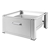 Kestek Untergestell Unterbau Podest Sockel mit Ausziehablage für Waschmaschine & Trockner - praktischer Stauraum