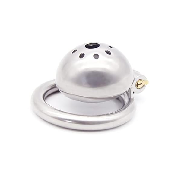 SeLgurFos chastity belt men, stainless steel penis cage breathable chastity bondage with invisible lock fetish sex toys…