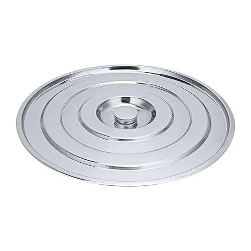 Fonowx Tapa de Acero Inoxidable para Olla, Utensilios de Cocina, Tapa para Olla Grande, Tapa para Olla de Sopa, para Barbacoa, Cocina, Camping, Restaurantes, 40 Cm de Diámetro