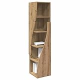 【Rangement optimal】 Ses étagères bien pensées permettent d'ordonner votre espace de vie de manière créative. Fabriqué en bois d'ingénierie robuste, il assure solidité et sécurité avec des fixations murales pour éviter qu'il bascule.