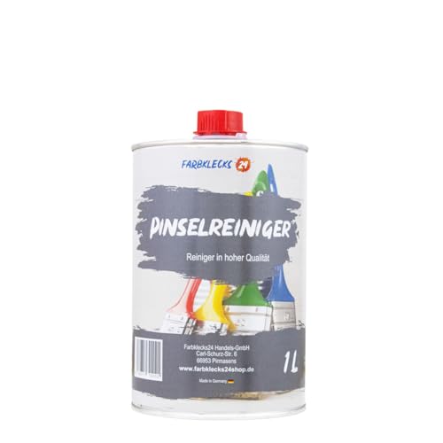 Farbklecks24 Pinselreiniger 1L, Hochwertiger Reiniger für Pinsel, Walzen und Werkzeuge