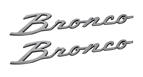 OEM M-1447-BSS Silver Script Heritage Edition Fender Emblem Made for Bronco 2021-2025