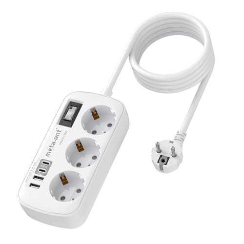 Surge Protection Power Strip USB C Fiche Multiple