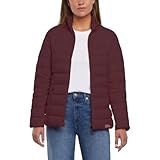 Eddie Bauer Women's Down Packable Jacket (US, Alpha, Medium, Regular, Regular, Red)