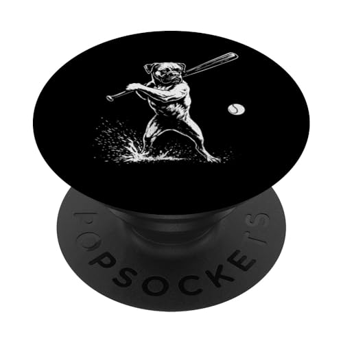 Boxer Dog Baseball Sports Dog Lover PopSockets Adhesive PopGrip