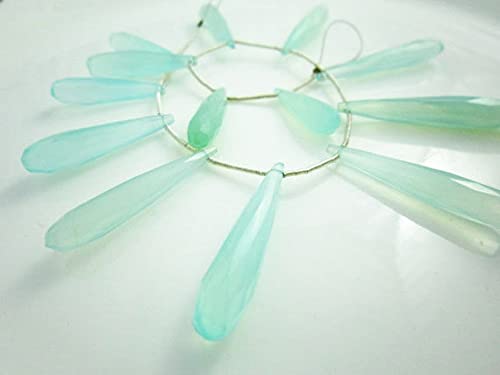 Aqua Chalcedony Faceted Pierres Naturelles pour Création Bijoux Haut de Gamme