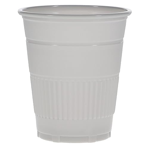 HSB 109256, Disposable Drinking Cups, 5oz, Thick-Walled & High-Gloss Finish, Easy-Grip Embossed, Double-Rolled Lip for Comfort, Gray, 1000/Pk