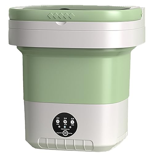 Washing Machine Portable,Mini Foldable Washer and Spin Dryer Small Foldable Bucket Washer，Best Gift Choice, (Color : Pink)