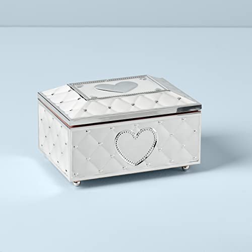 Lenox Childhood Memories Black Ballerina Jewelry Box, Silver/Pink #TOP1