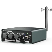 PM6BT Bluetooth Phono Preamp for Turntables, Wireless Transmitter Receiver Preamplifier, MM Phonostage with Bass Treble EQ, Headphone Out, aptX HD, Vinyl Record Player Pre-amp, Aluminum