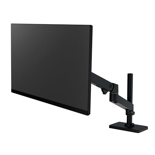 Image of Ergotron - Upgraded LX Pro Premium Monitor Arm, Single Monitor Desk Mount - fits Flat Curved Ultrawide Computer Monitors up to 34 Inches, 4 to 22 lbs, VESA 75x75mm or 100x100mm - Tall Pole, Black