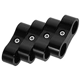 LOLIPPYY 4 Stück Teiliges Aluminiumlegierung Schlauchhalter Kraftstoffleitung Trennschelle Robust Leicht Vielseitig Einsetzbar für Auto Schlauchbefestigung und Ordentliche Montage