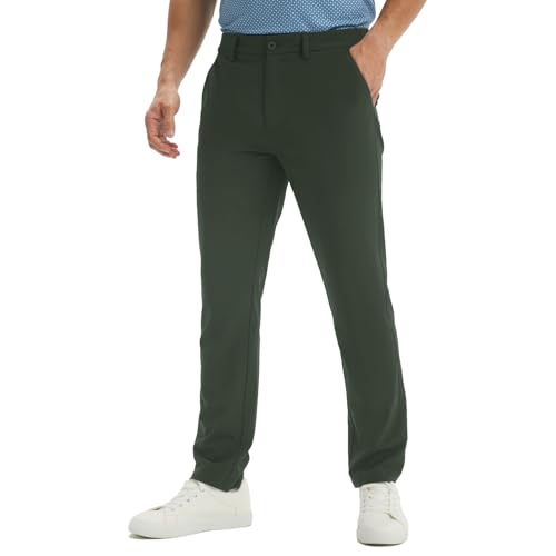 MAELREG-Amazon M MAELREG Mens Golf Pants with 4 Pockets - 30"/32"/34" Lightweight Water Repellent Work Dress Pants Casual Comfy Trousers