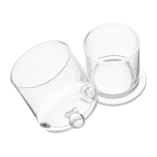 FUNOMOCYA Vaso in Vetro Per Dolci Caramelle Gelatina e Candele Coperchio Inserti Per Candele Portacandele Forma Di Tornado