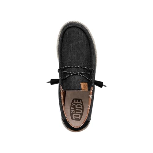 Image of HEYDUDE Men's Wally Washed Canvas, Men's Shoes, Slip-on Loafers, Comfortable & Light-Weight