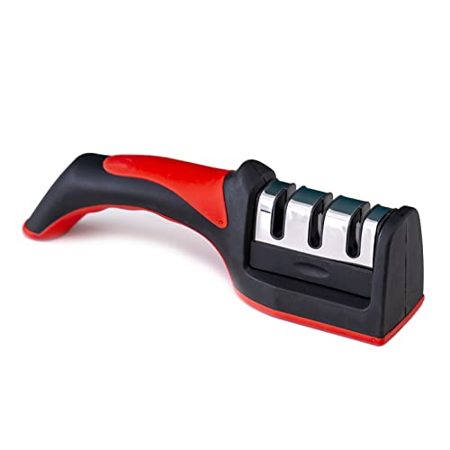 Sunicon Afilador de cuchillos profesional, kit de afilador de cuchillos con ruedas para afilar la herramienta sin esfuerzo, afilador de cuchillos casero simple, para cuchillos