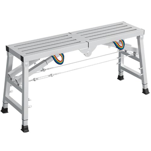Échafaudage réglable robuste avec plateforme de travail portable 40 cm