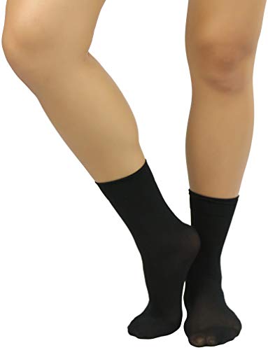 Image of ToBeInStyle Womens Pack of 6 Trouser Solid Print Anklet Socks
