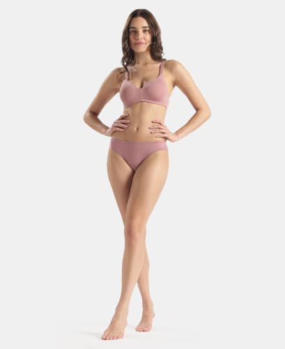Image of Jockey JW11 Women Wirefree Padded Tencel Lyocell Elastane Stretch Full Coverage Multiway T-Shirt Bra with Adjustable Straps