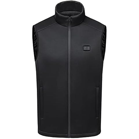 Heated Vests, Heated Body Warmer for Women/Men Heated Gilet, with 9 Heating Zones Electric USB Double Control Heating Jacket, Heated Waistcoat for Outdoors, Hiking (Excluded Power Pack),XL Cover