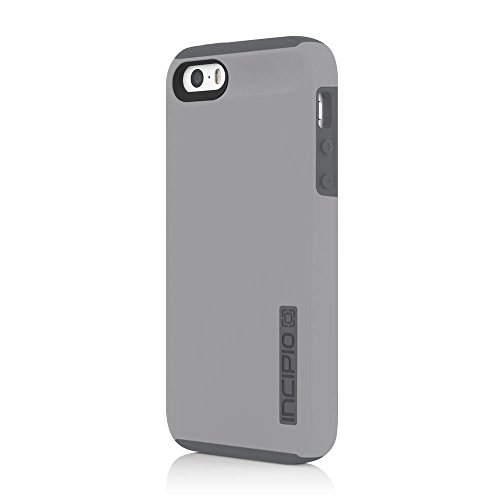 iPhone SE 5S 5 Case, Incipio iPhone SE 5S 5 Case DualPro Shockproof Hard Shell Hybrid Rugged Dual Layer Protective Outer Shell Shock and Impact Absorption Cover - Grey/Charcoal