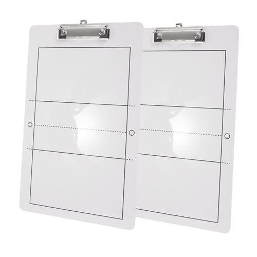 POPETPOP 2pcs Volleyball Board Volleyball Strategy Board Volleyball Field Clipboard Volleyball Clipboard Play Volleyball for Sports Ball Board PVC White