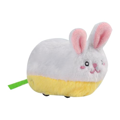 Générique Interactive Rabbit, Rechargeable Sound Rabbit Plush Toy, Automatic Moving Pet Toy with Obstacle Avoidance for Exercise & Hunting Games,...