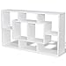 vidaXL Estantería suspendida con 8 Compartimentos de Color Blanco Robusta y Duradera