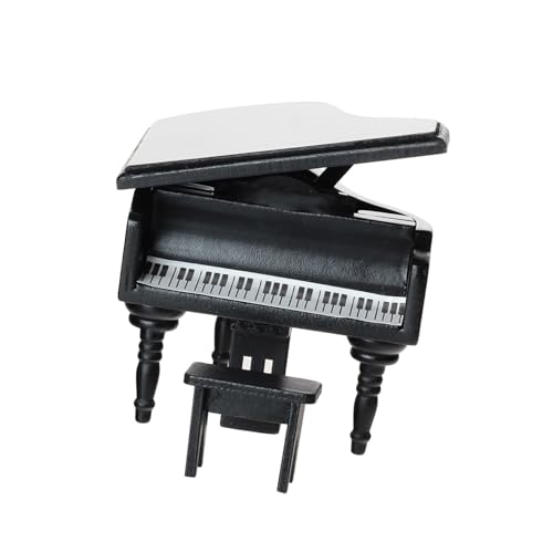 HJKLBGT Flügelornamente Mini Flügel Musikinstrument Ornamente(Black)