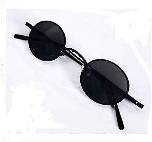 Round Glasses Kaisen Cosplay Gojo Satoru Sunglasses Retro Glasses Black Cosplay Accessories Props Halloween Costumes for Adult (Color : Style a)