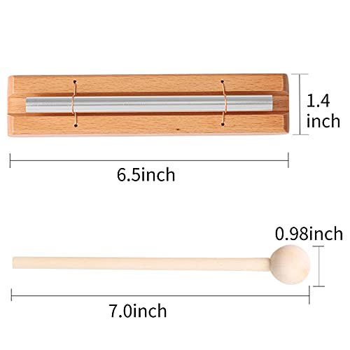 Energy Chimes Percussion Hand Bells: Solo Tone Chime Music Instrument with Mallet for Yoga Meditation Sound Healing Teachers' Classroom Tools - Image 4