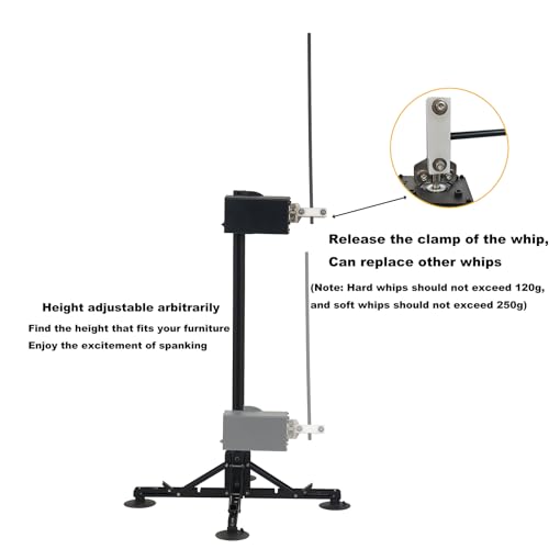 sm自動リモコンウィップマシン、高さ・角度調整可能なスパンキングマシン、10 段階の強度レベル、大人カップルおよびソロ使用用の静かなインパクトプレイデバイス - 画像4