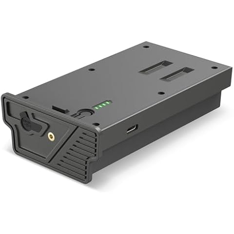 New Lithium Battery Pack Battery Compatible with Reveal Hunting Camera X, X Pro, Pro 3.0, X Gen 2.0 3.0, XB, SK, 𝗨𝗽𝗴𝗿𝗮𝗱𝗲𝗱 Solar Panel Compatibility, LED Battery Meter (Pack of 1, 6000mAh) Cover