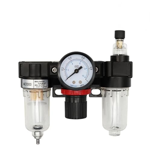 Régulateur de pression 1/4" AC2000-02 avec corps en alliage et manomètre - 6