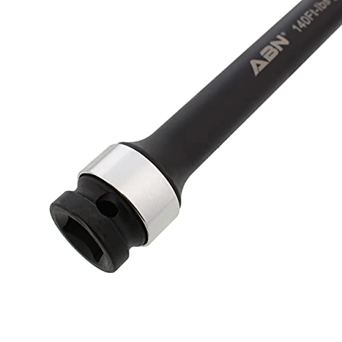 Abn 1/2In Drive 8In Long Torque Socket Extension Bar, 140 Ft/Lb Cr-Mo With Silver Color-Coded Aluminum Ring #TOP2