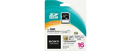 Sony SF16N4 - Tarjeta de Memoria SecureDigital de 16 GB (Clase 4, 15 MB/s, enchufar y Usar)