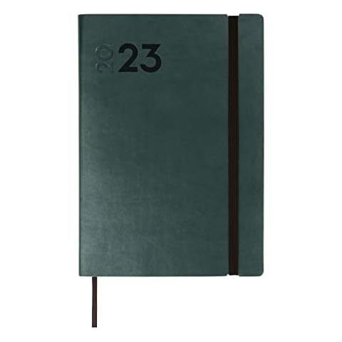 Finocam - Agenda 2023 Dynamic Mara Week Vertical View January 2023 - December 2023 (12 months) Green Catalan Cover