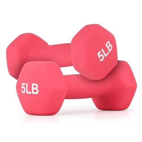 MADOG - Juego de mancuernas hexagonales con revestimiento de neopreno antideslizante para equipo de gimnasio en casa, entrenamiento, entrenamiento de fuerza