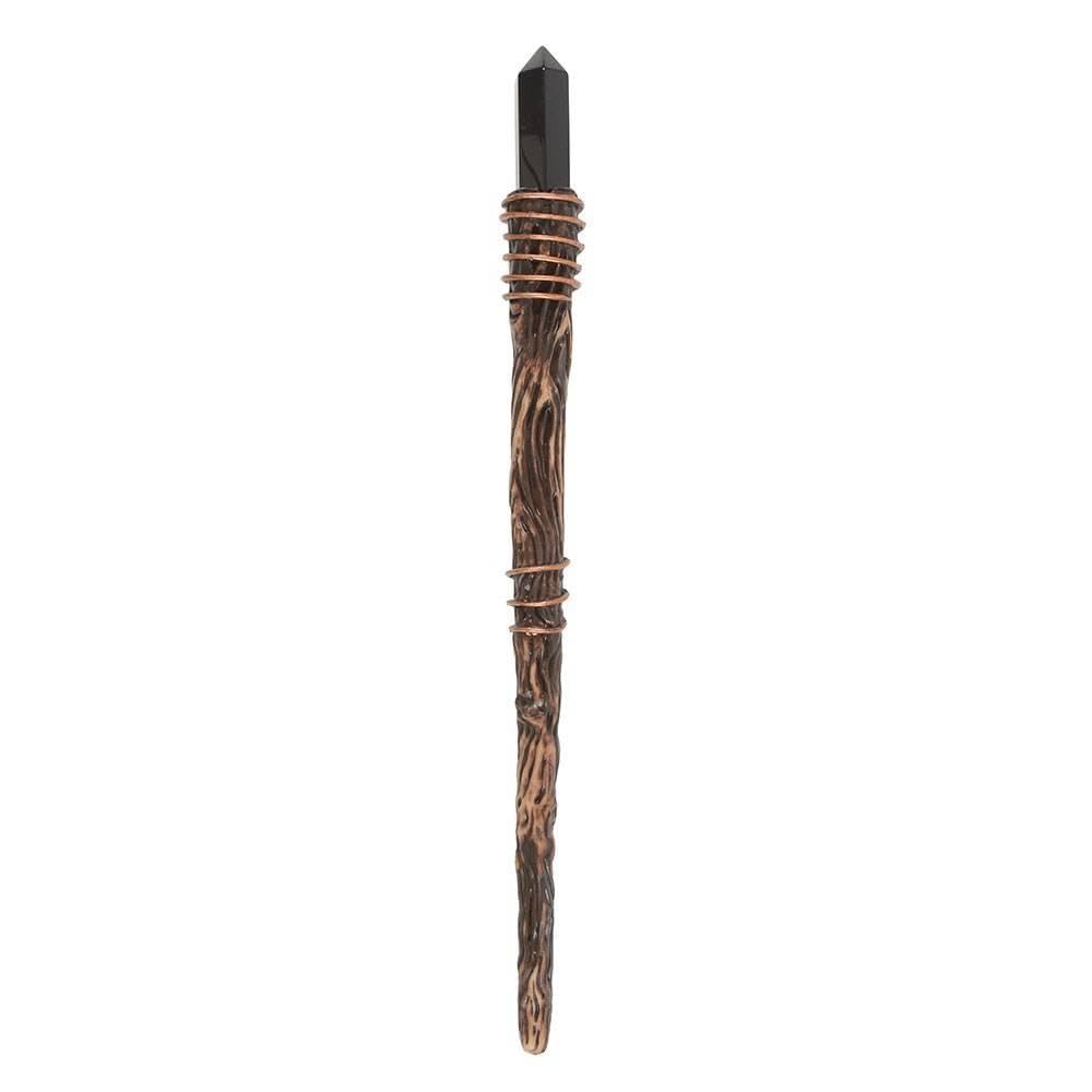 Something Different Protection Obsidian Wand (One Size) (Brown/Black)
