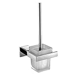 Stark und Haltbar Material: Der Toilettenbürstenhalter besteht aus alle 304 Edelstahl. Es ist rostfrei und harmlos mit guter Qualität und langer Benutzungszeit.