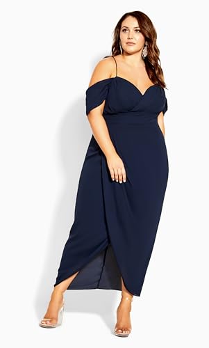 Image of City Chic Women's Plus Size Dress - Entwine Maxi