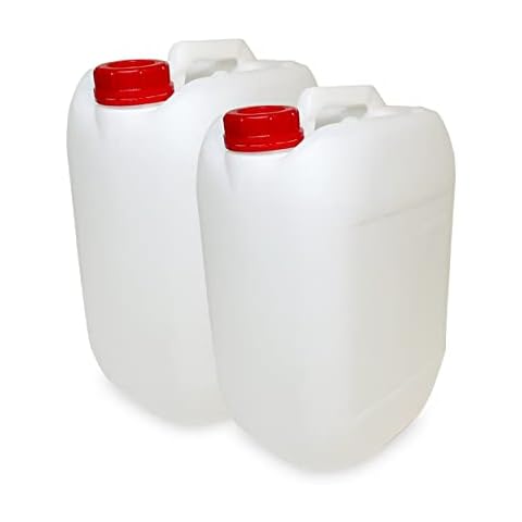 KK KOSHIP ® 2 x 10 Liter Premium Wasserkanister, Lebensmittelecht, Befüllbar Cover